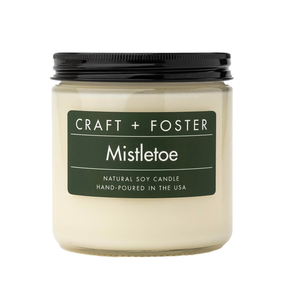 Craft + Foster Candle Mistletoe - Natural Soy Wax Candle