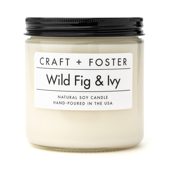 Wild Fig & Ivy - Natural Soy Wax Candle - Craft + Foster