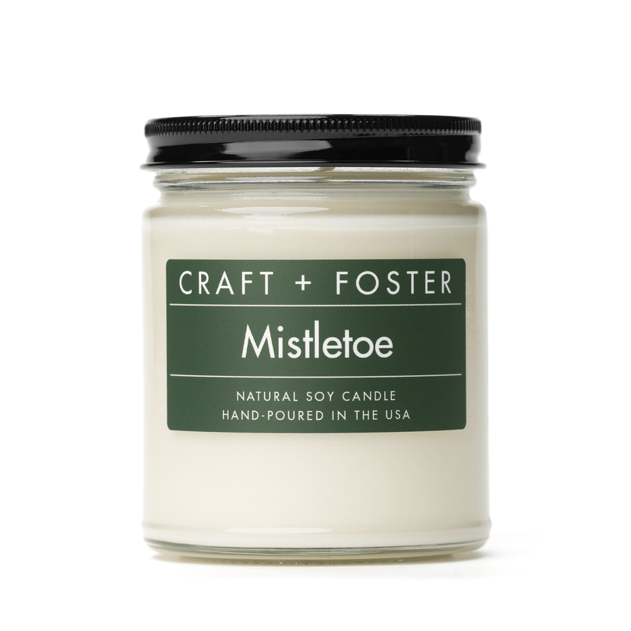 Craft + Foster Candle Mistletoe - Natural Soy Wax Candle