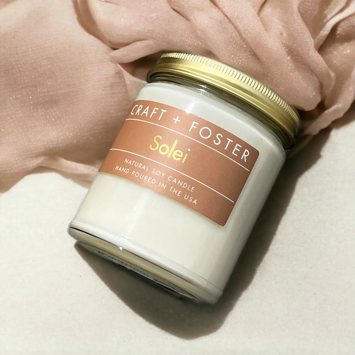 Craft + Foster Candle 8oz Solei - Natural Soy Wax Candle