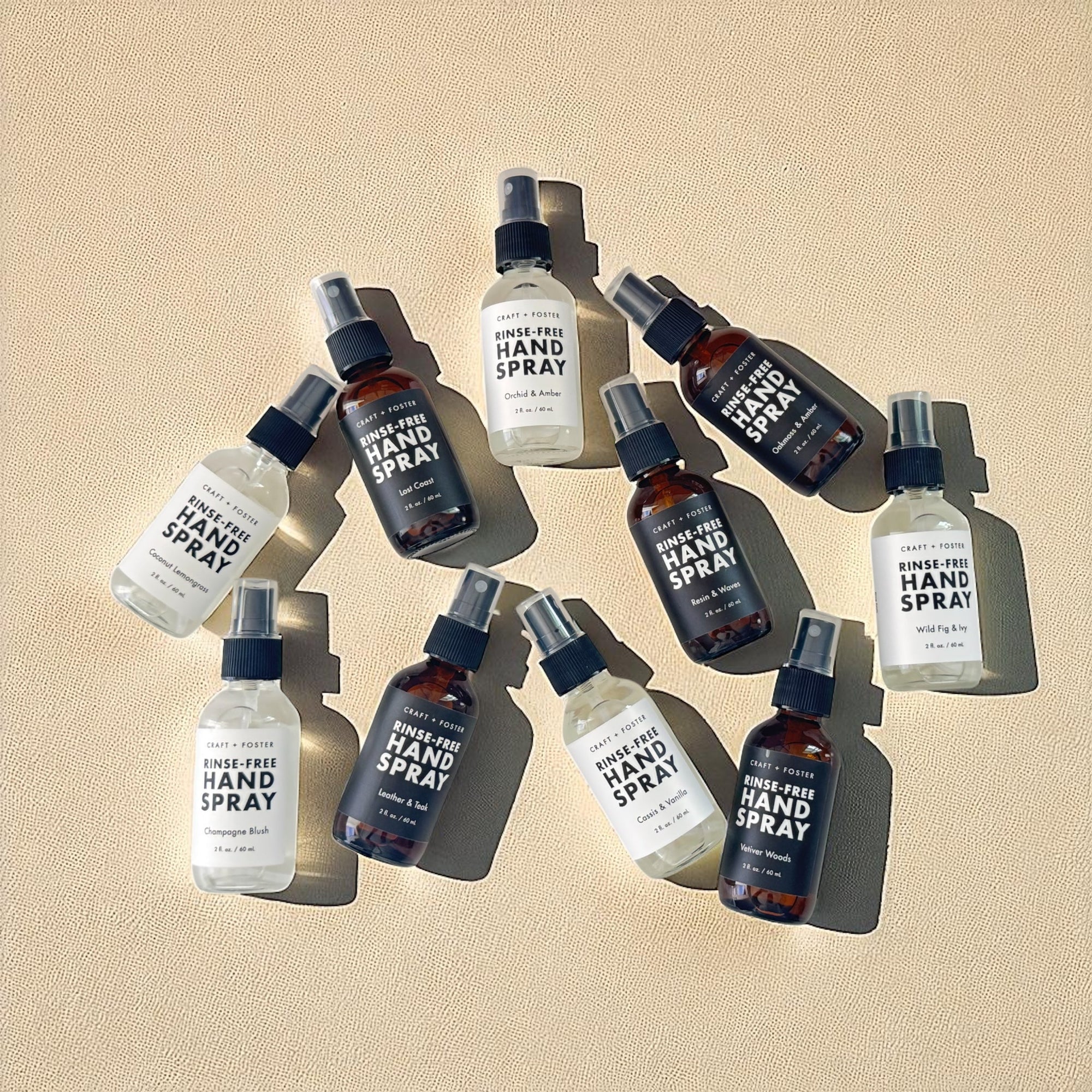 Craft + Foster Rinse-Free Hand Spray - 2oz