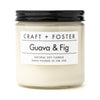 Craft + Foster Candle 12oz Guava & Fig - Natural Soy Wax Candle