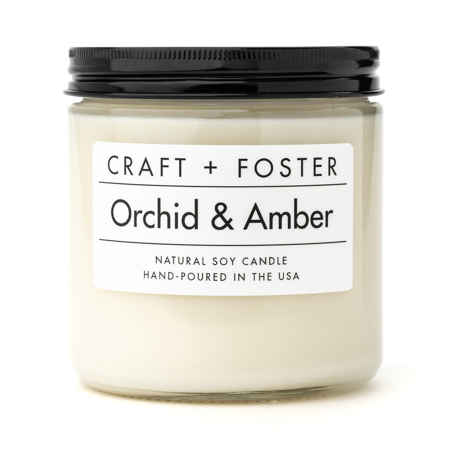 Cassis & Vanilla - Natural Soy Wax Candle - Craft + Foster